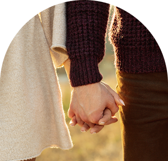 Hands holding each other